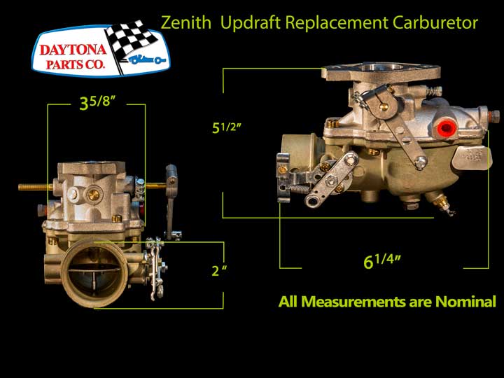 Daytona Parts Updraft Carburetor